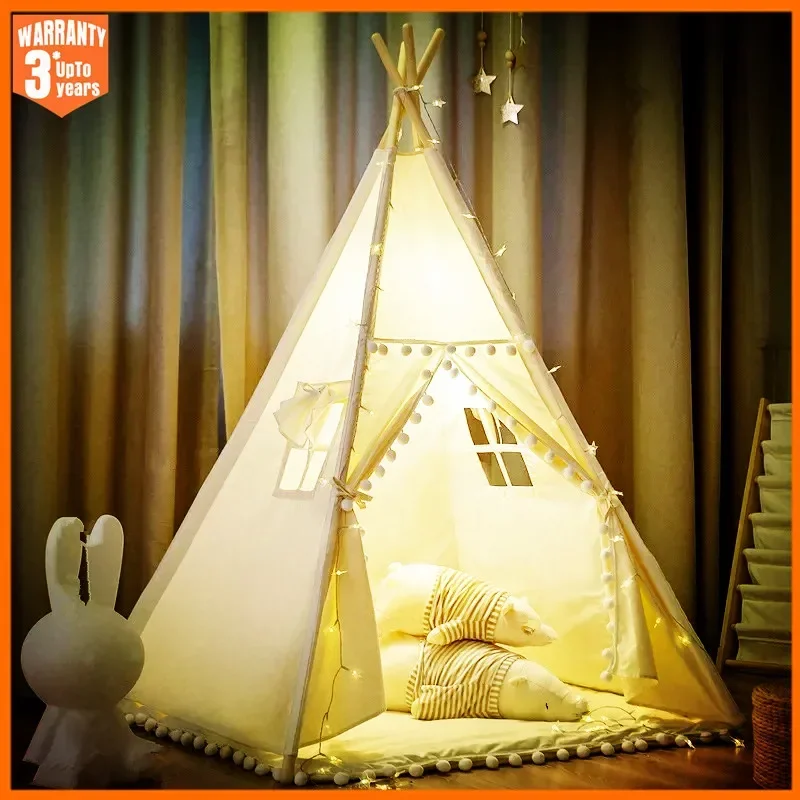 Kids Outdoor Play Yard - 1.6M Kids Tent Play House Wigwam