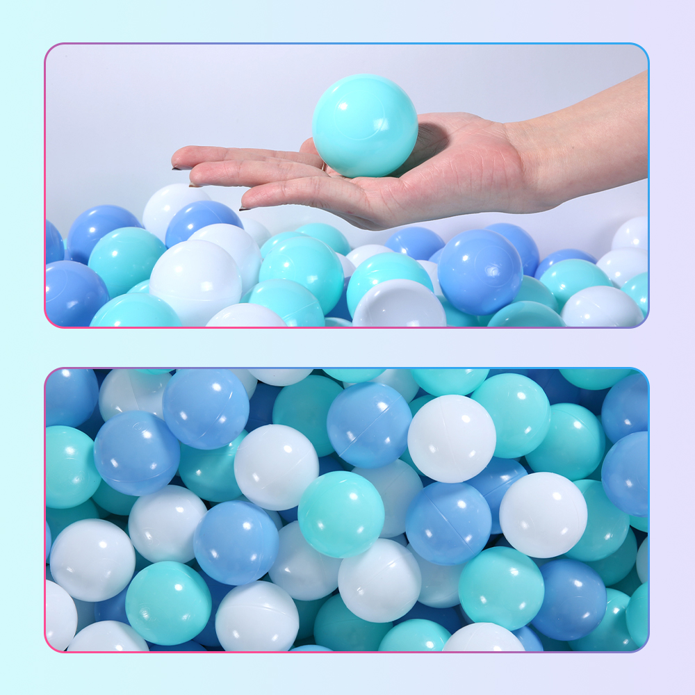 Kids Outdoor Play Yard - 100Pcs Colors Plastic Balls Water Pool