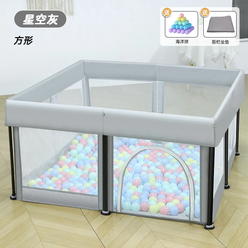 Kids Outdoor Play Yard - Foldable Tool-free Baby Playpen Anti-climb Safety