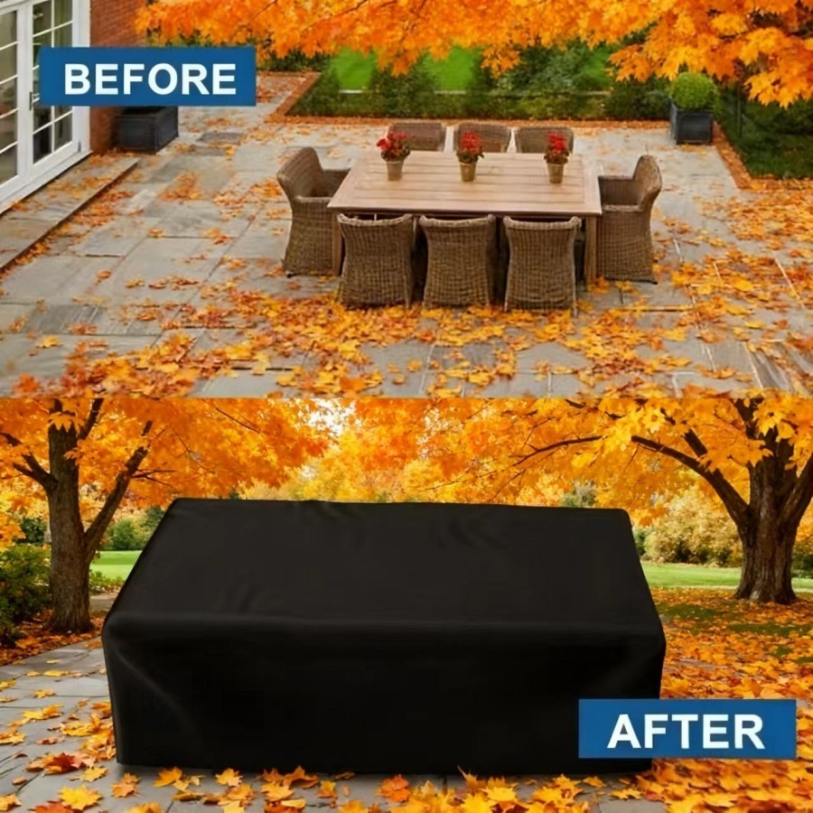 Kids Outdoor Dining Table - Multi-Size Outdoor Furniture Covers Waterproof Dustproof