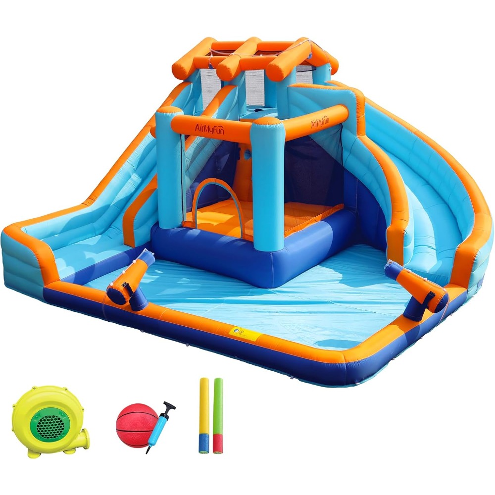 Kids Outdoor Pool - Large Water Slide Bounce House with