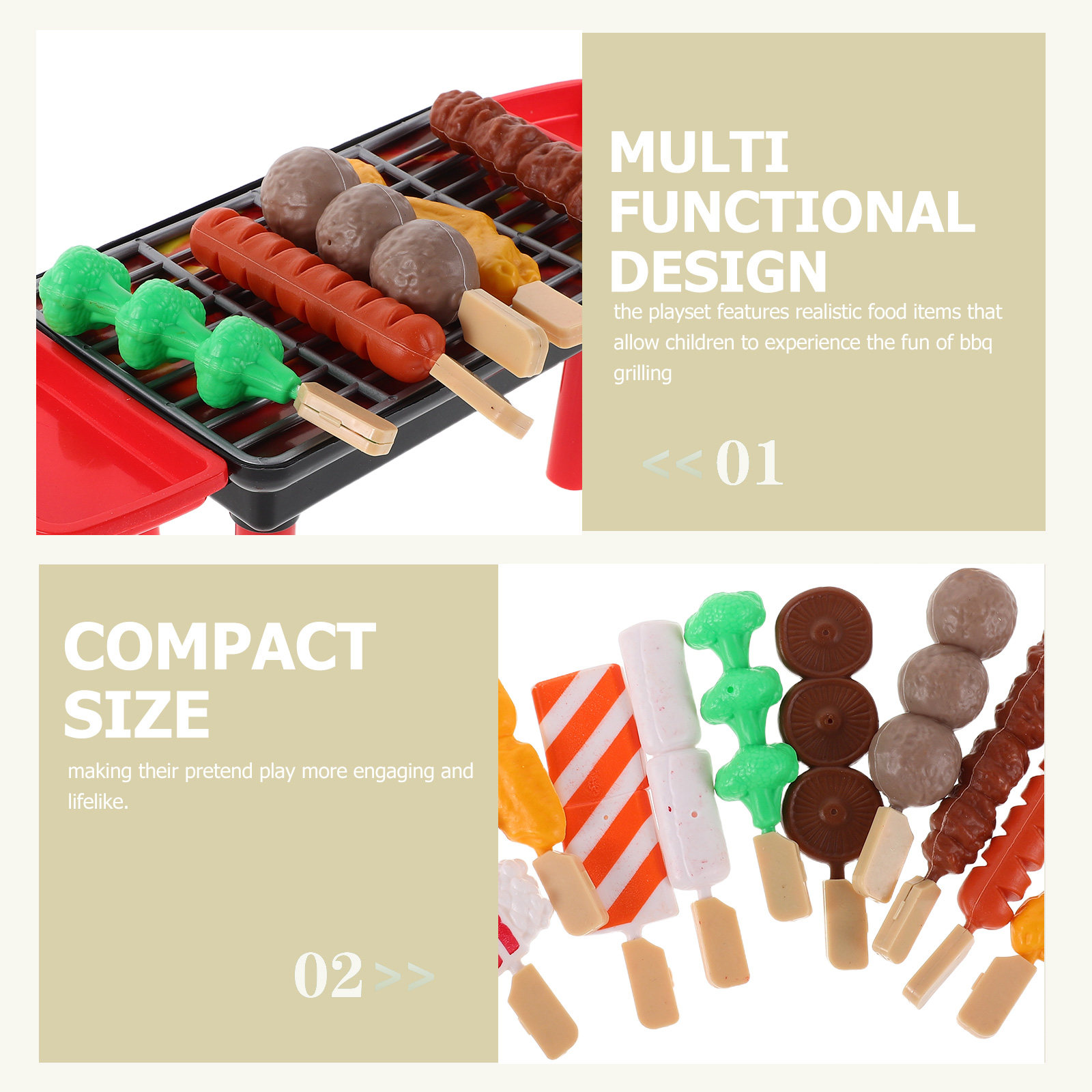 20Pcs Realistic Bbq Grill Play - Kids Outdoor Grill Set recension och pris