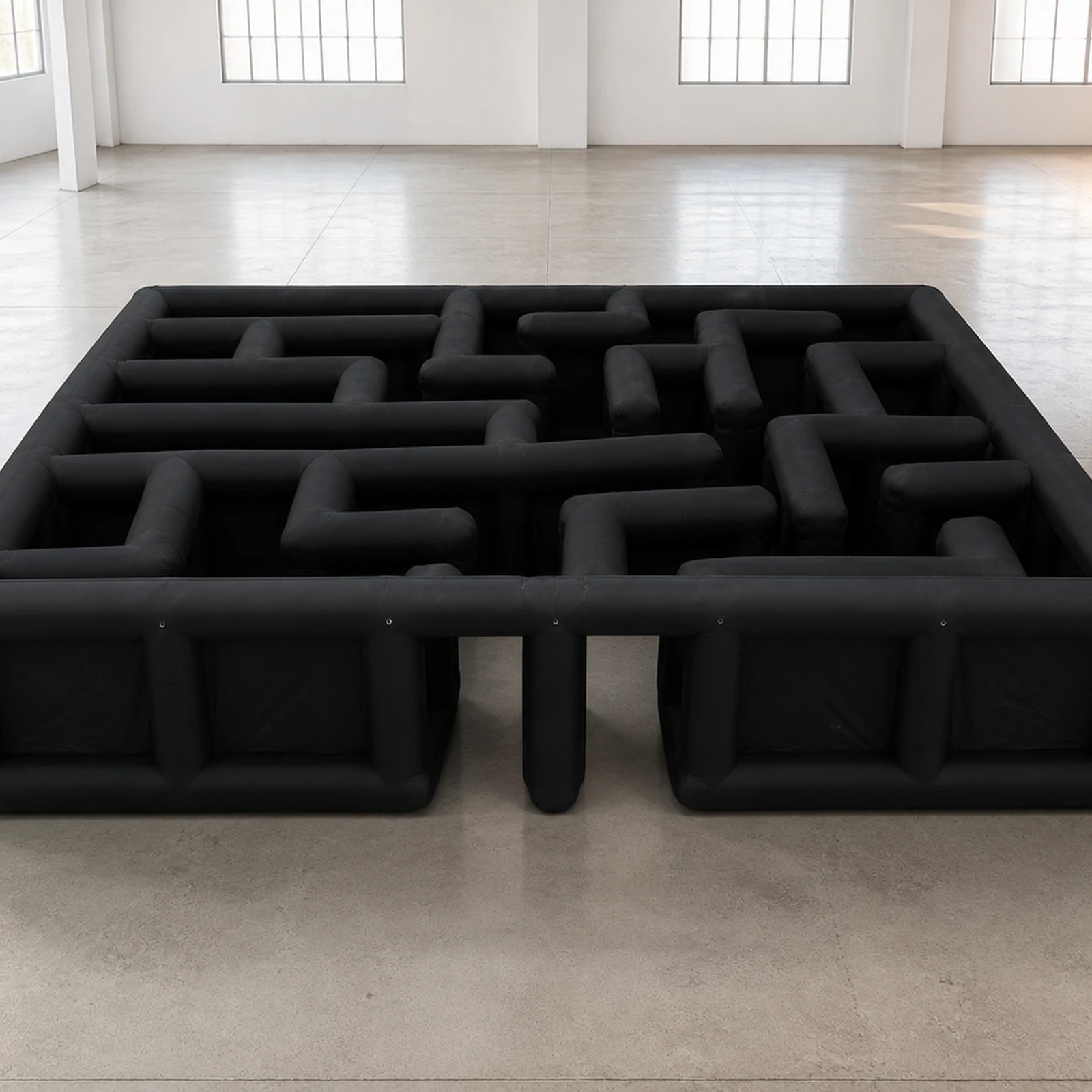 Large Black Open Square Inflat - Kids Outdoor Venues recension och pris