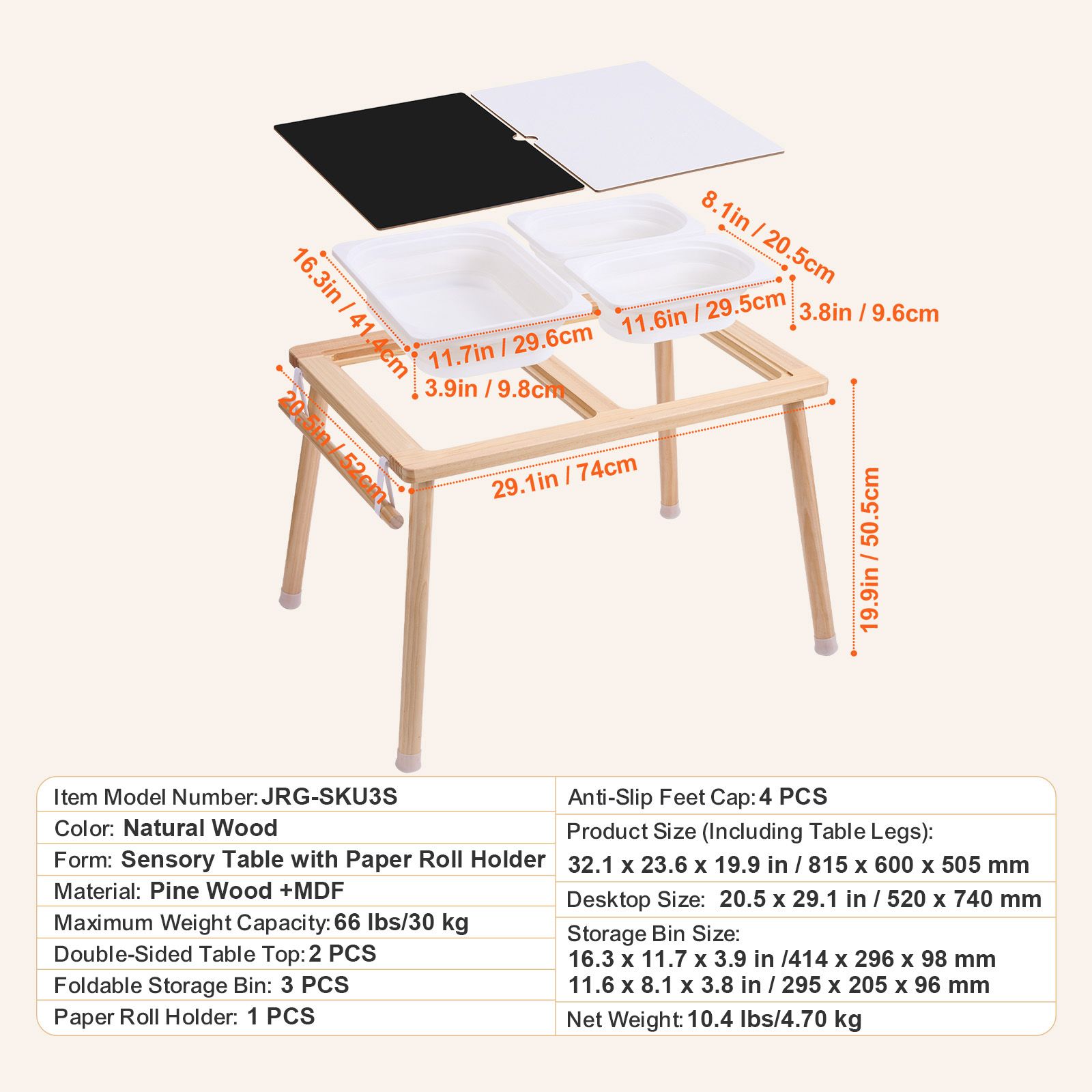 Sensory Table for Toddlers, Ki - Kids Outdoor Sensory Table recension och pris