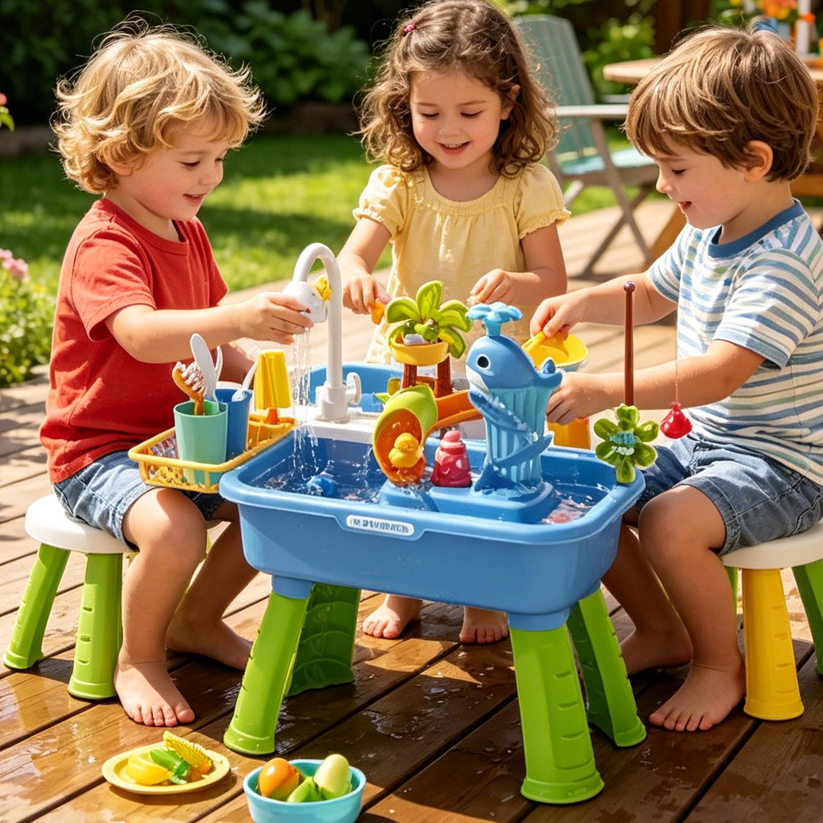 Outdoor Water Play Table for B - Kids Outdoor Sensory Table recension och pris
