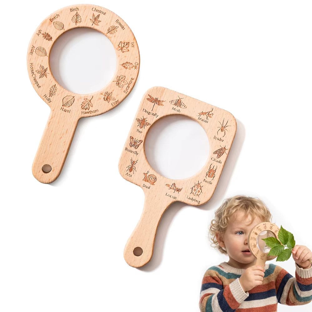 Wooden Magnifying Glass for Ki - Kids Outdoor Gifts recension och pris