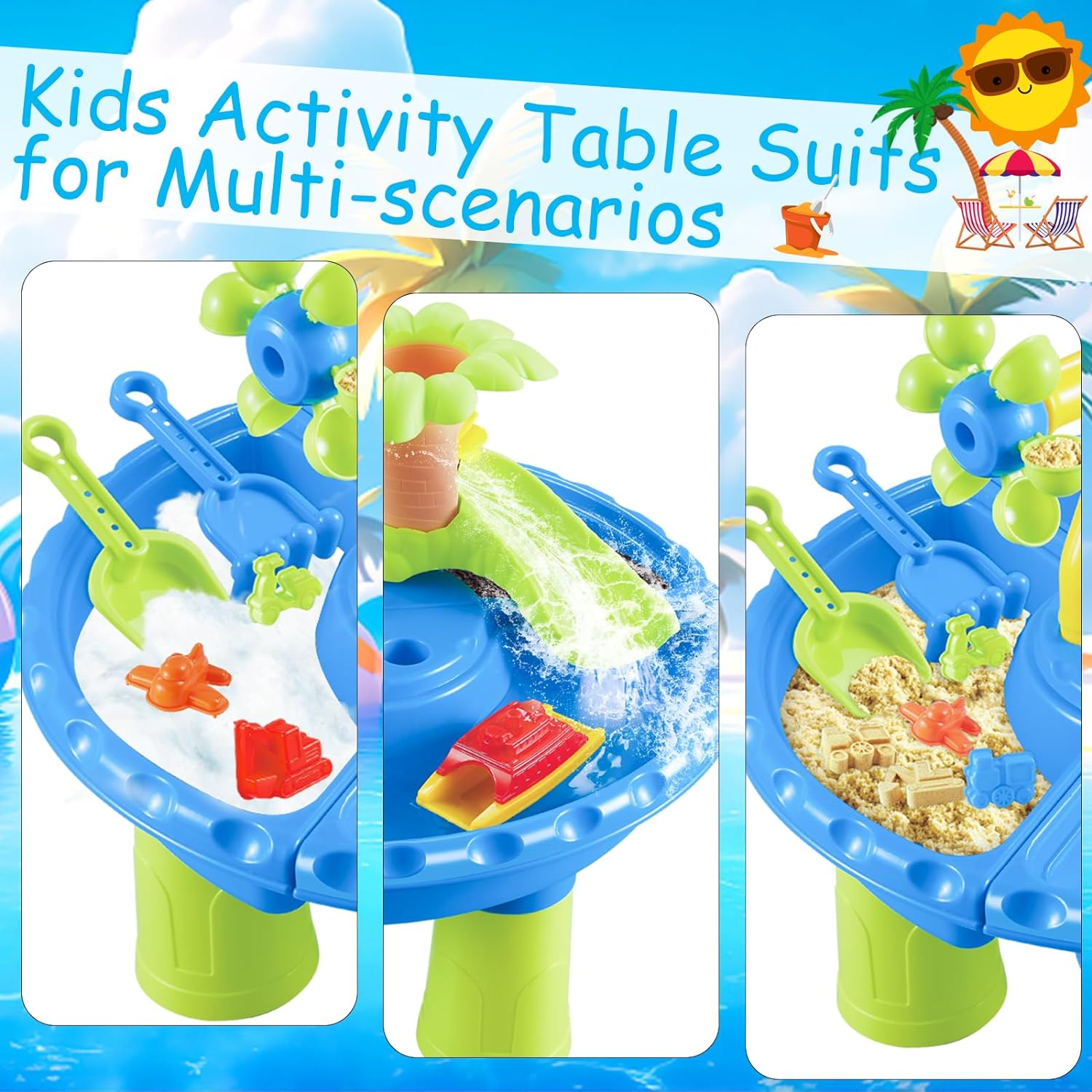 Water Table Sandbox for Kids O - Kids Outdoor Sensory Table recension och pris