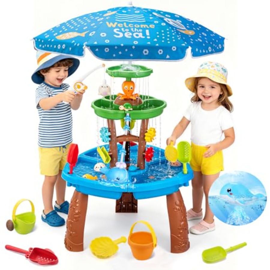 Outdoor water table for kids a - Kids Outdoor Sensory Table recension och pris