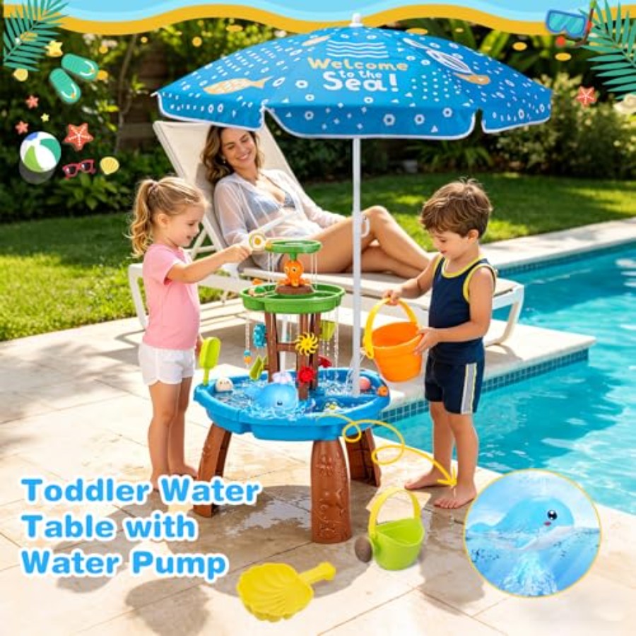 Outdoor water table for kids a - Kids Outdoor Sensory Table recension och pris