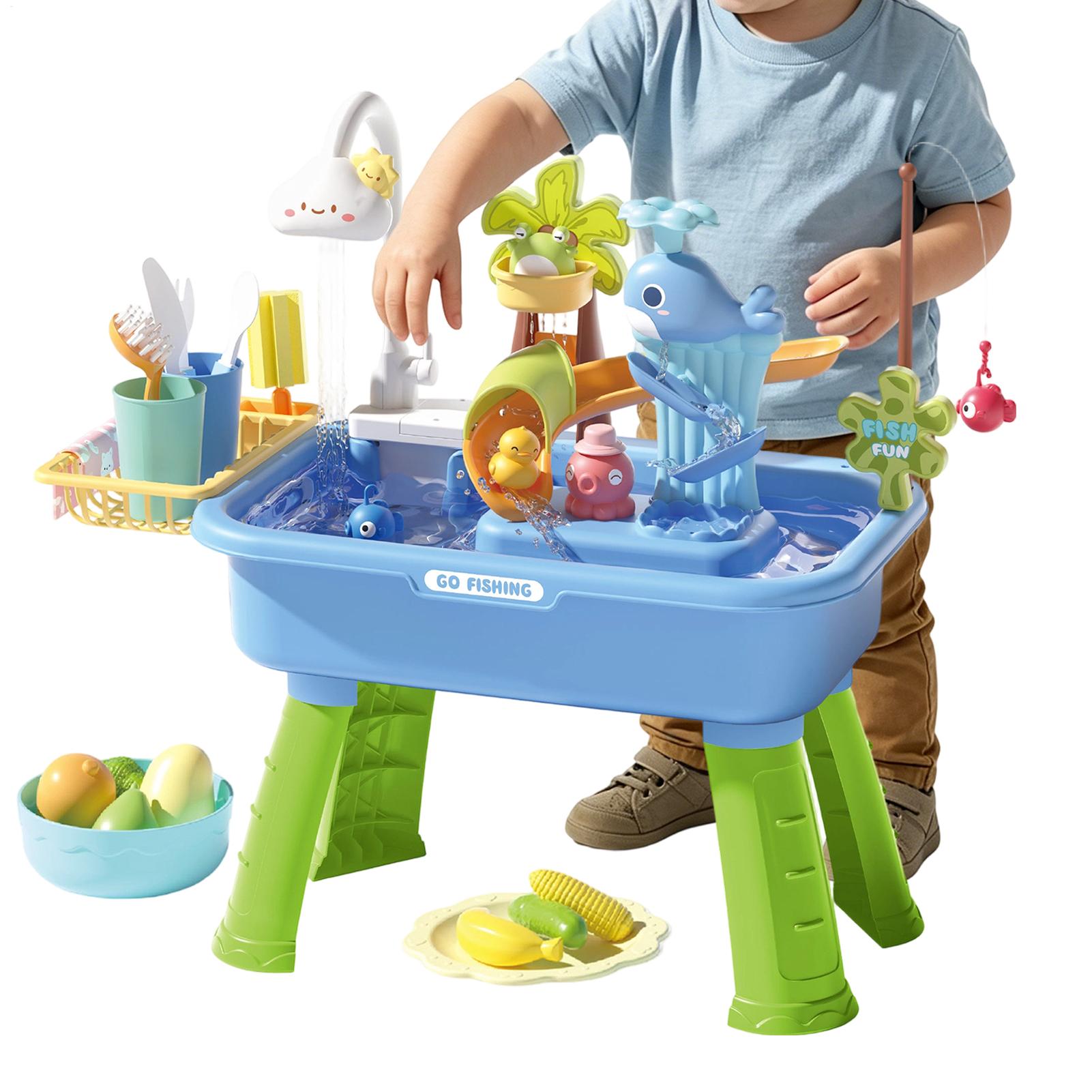 43Pcs Electric Kids Water Tabl - Kids Outdoor Sensory Table recension och pris
