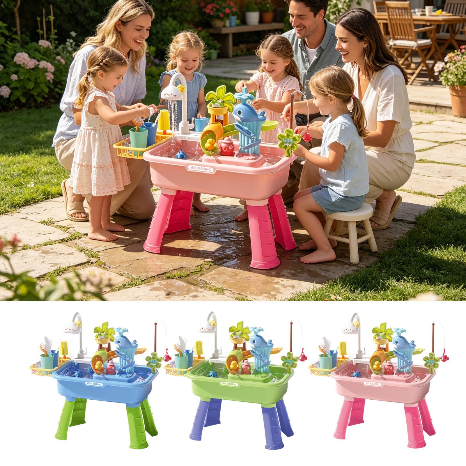 43Pcs Electric Kids Water Tabl - Kids Outdoor Sensory Table recension och pris
