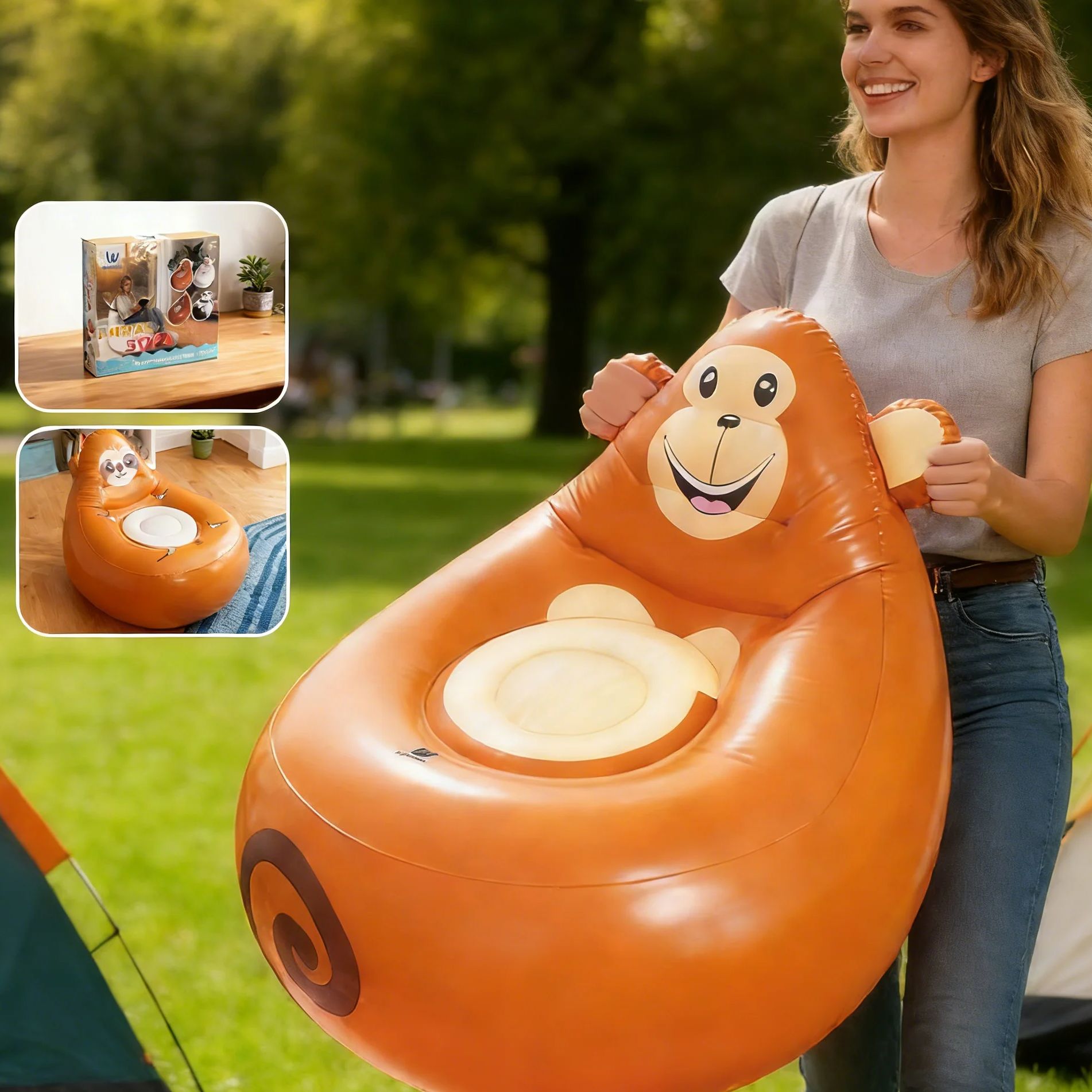 Inflatable Lazy Sofa Kids Cart - Kids Outdoor Lounge Furniture recension och pris