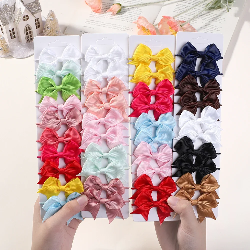 10Pcs Bows Elastic Hair rubber - Kids Outdoor Gifts recension och pris