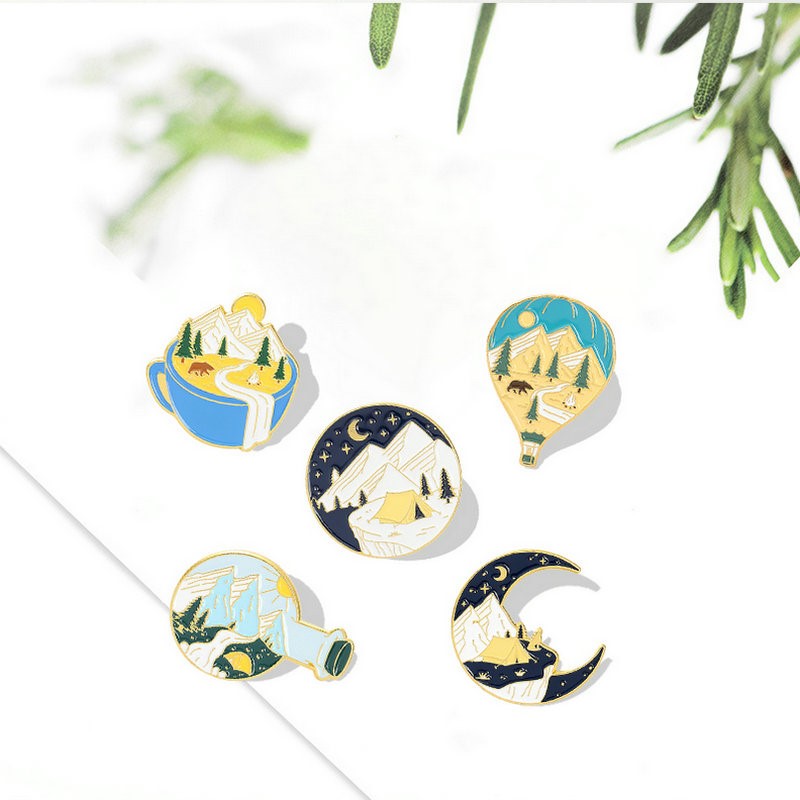 Camping Adventure Enamel Pins  - Kids Outdoor Gifts recension och pris