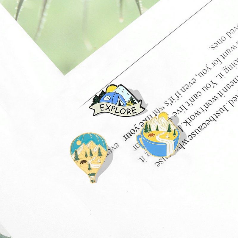 Camping Adventure Enamel Pins  - Kids Outdoor Gifts recension och pris