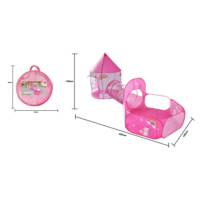 3 in 1 Kids Tent House Portabl - Kids Outdoor Teepee recension och pris