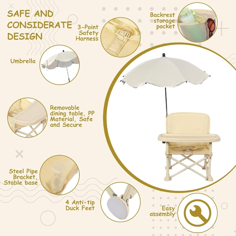 Baby Outdoor Beach Chair with  - Kids Outdoor Dining Table recension och pris