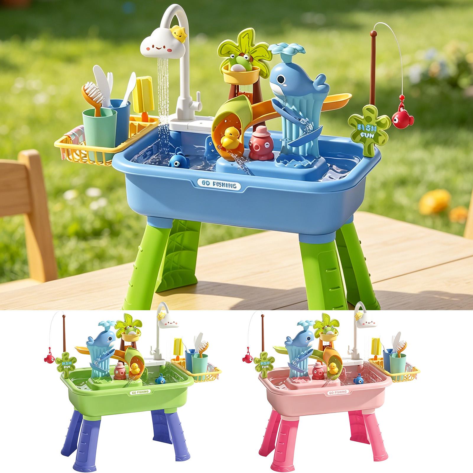 Kids Water Table with Pump, Se - Kids Outdoor Sensory Table recension och pris