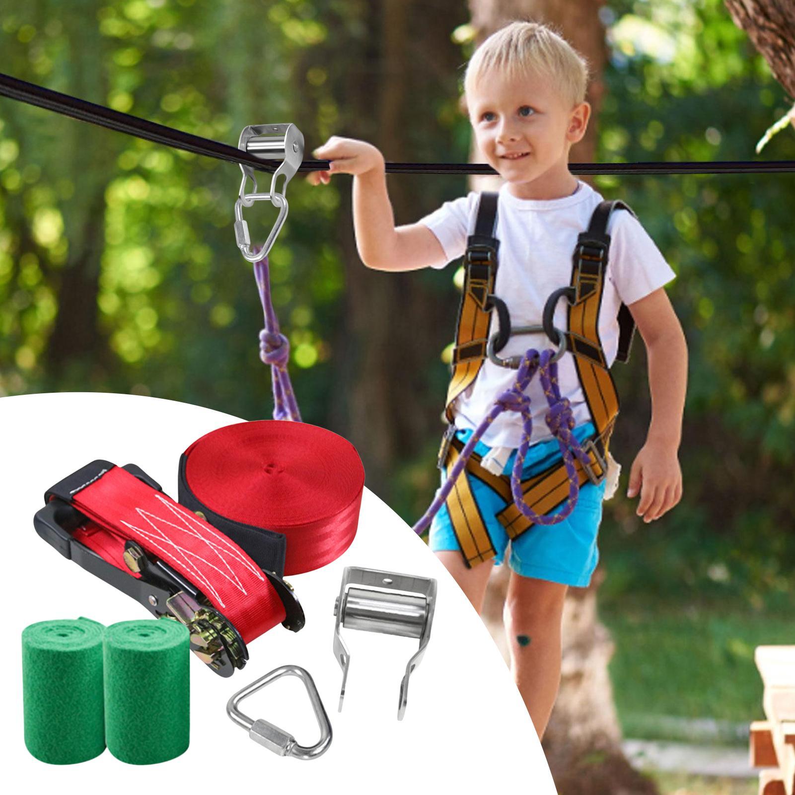 Zip Line for Kids Balance Fun  - Kids Outdoor Play Yard recension och pris
