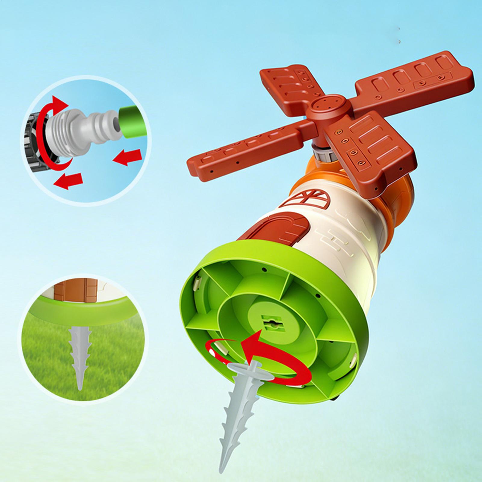 Kids Windmill Sprinkler Rotati - Kids Outdoor Play Yard recension och pris
