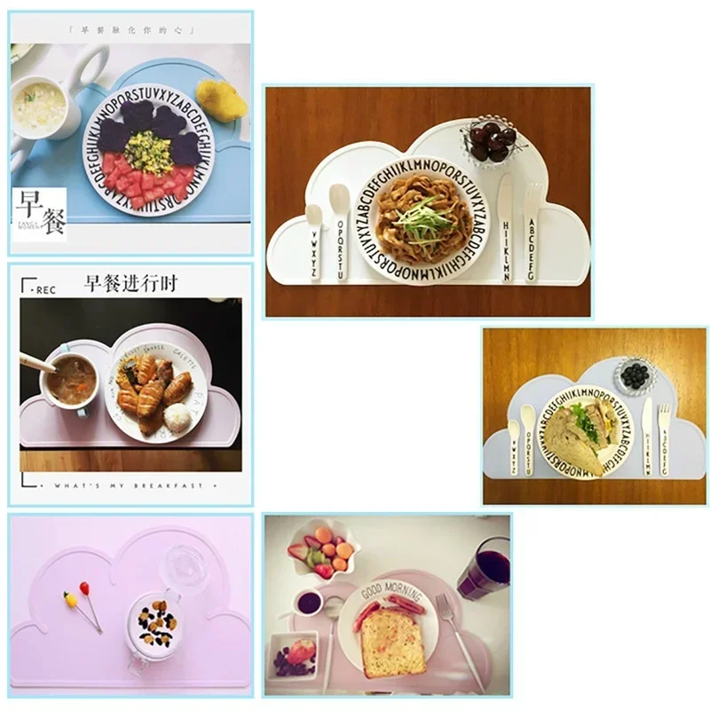 Cloud Shape Placemat Kids Plat - Kids Outdoor Dining Table recension och pris
