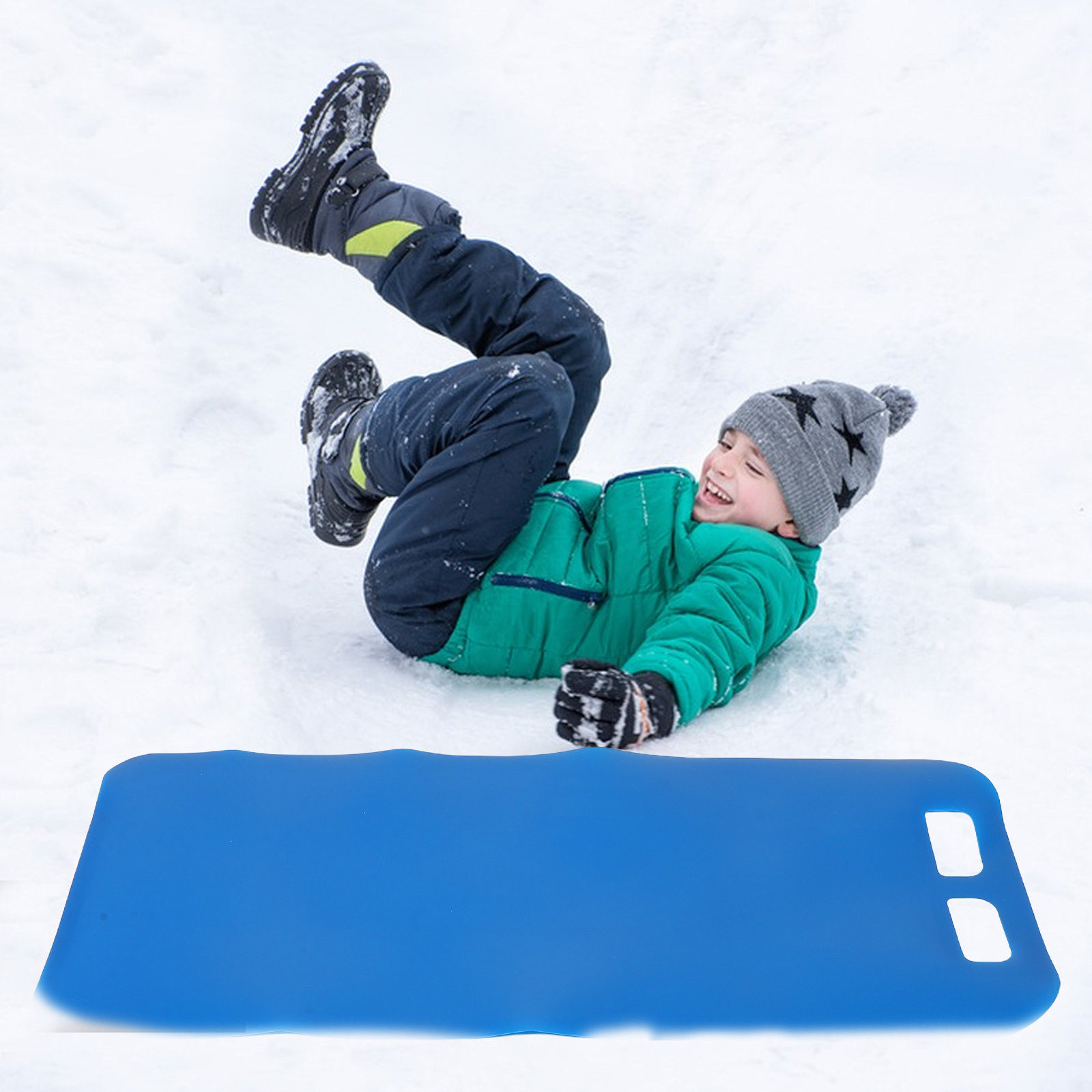 Roll Up Plastic Snow Sled for  - Kids Outdoor Play Yard recension och pris