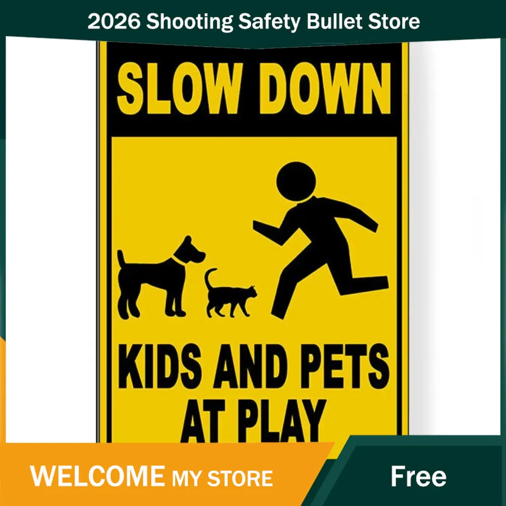 Slow Down Kids and Pets At Pla - Kids Outdoor Play Yard recension och pris