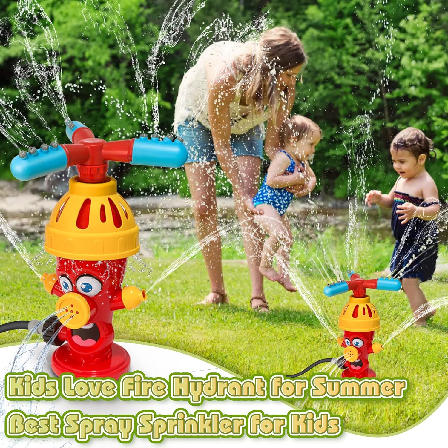 Hydrant Sprinkle Water Spray T - Kids Outdoor Yard Toys recension och pris