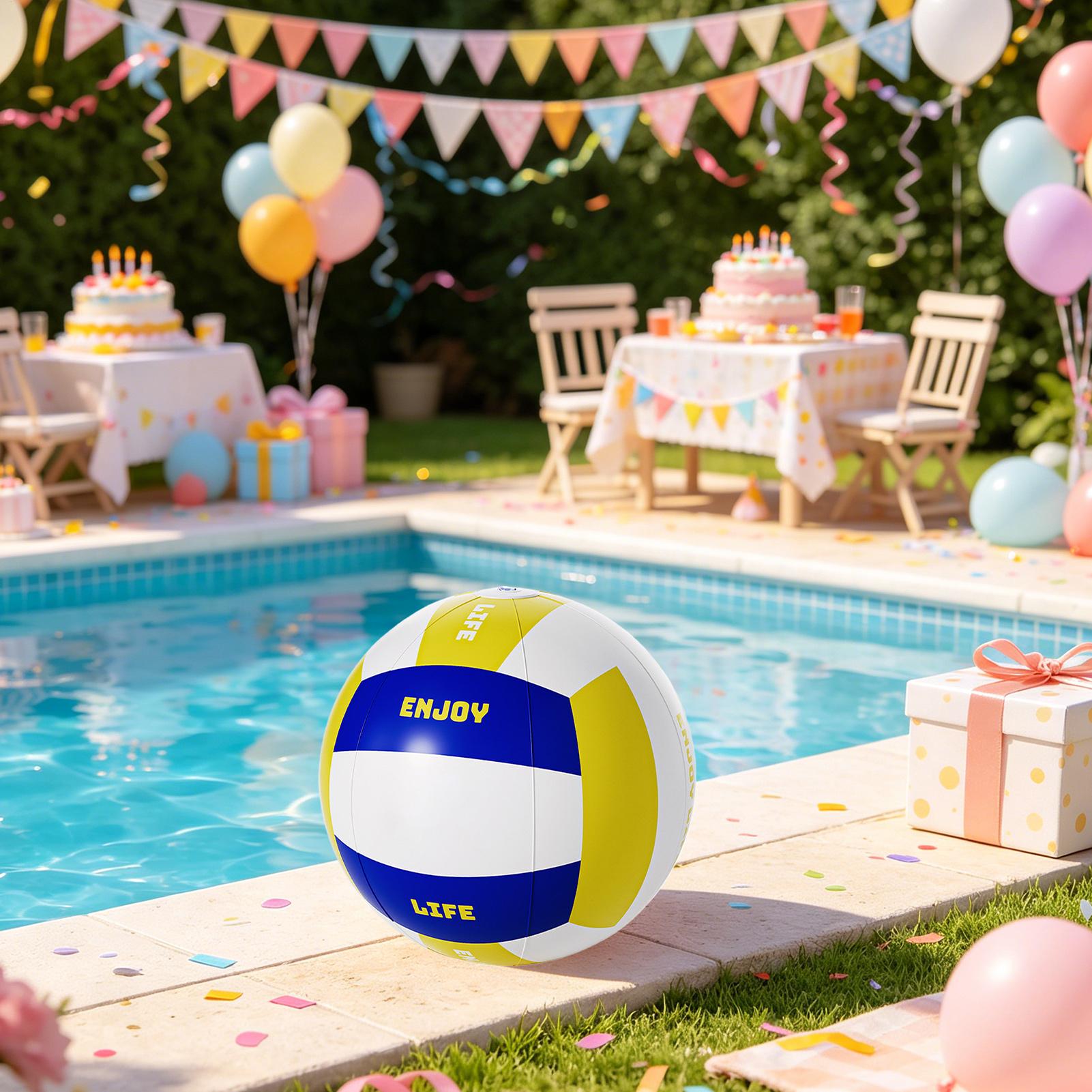 Large Beach Ball 23.62Inch Lea - Kids Outdoor Pool recension och pris