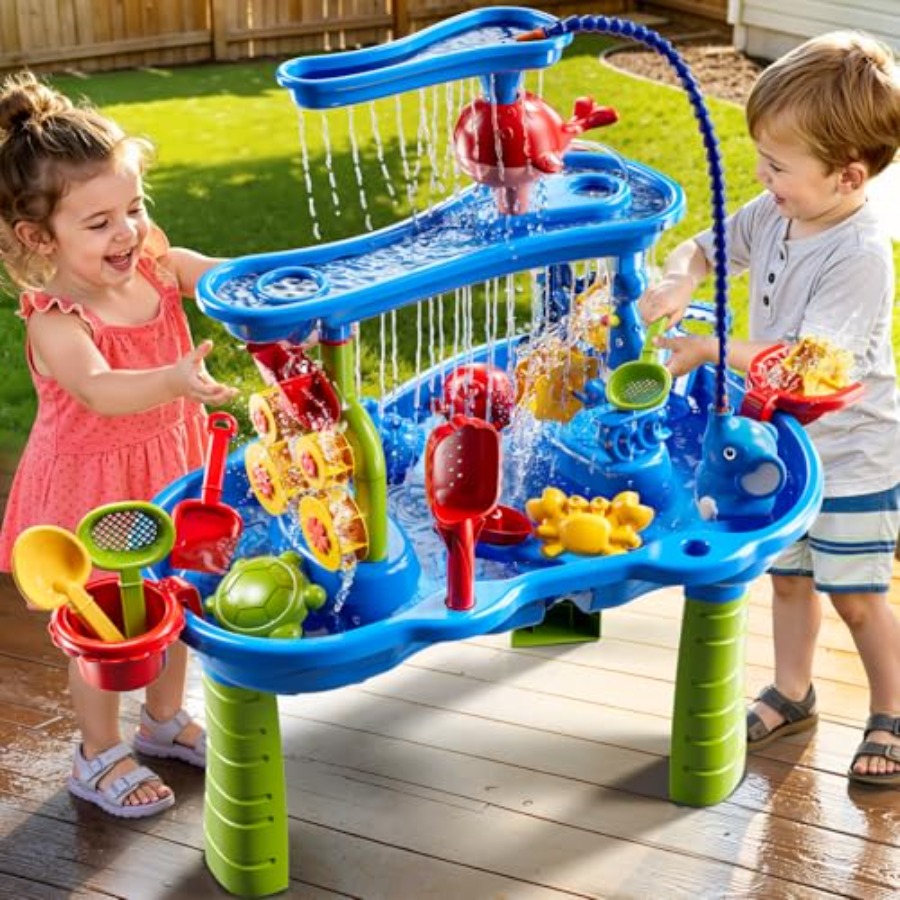 Outdoor water table for kids a - Kids Outdoor Sensory Table recension och pris