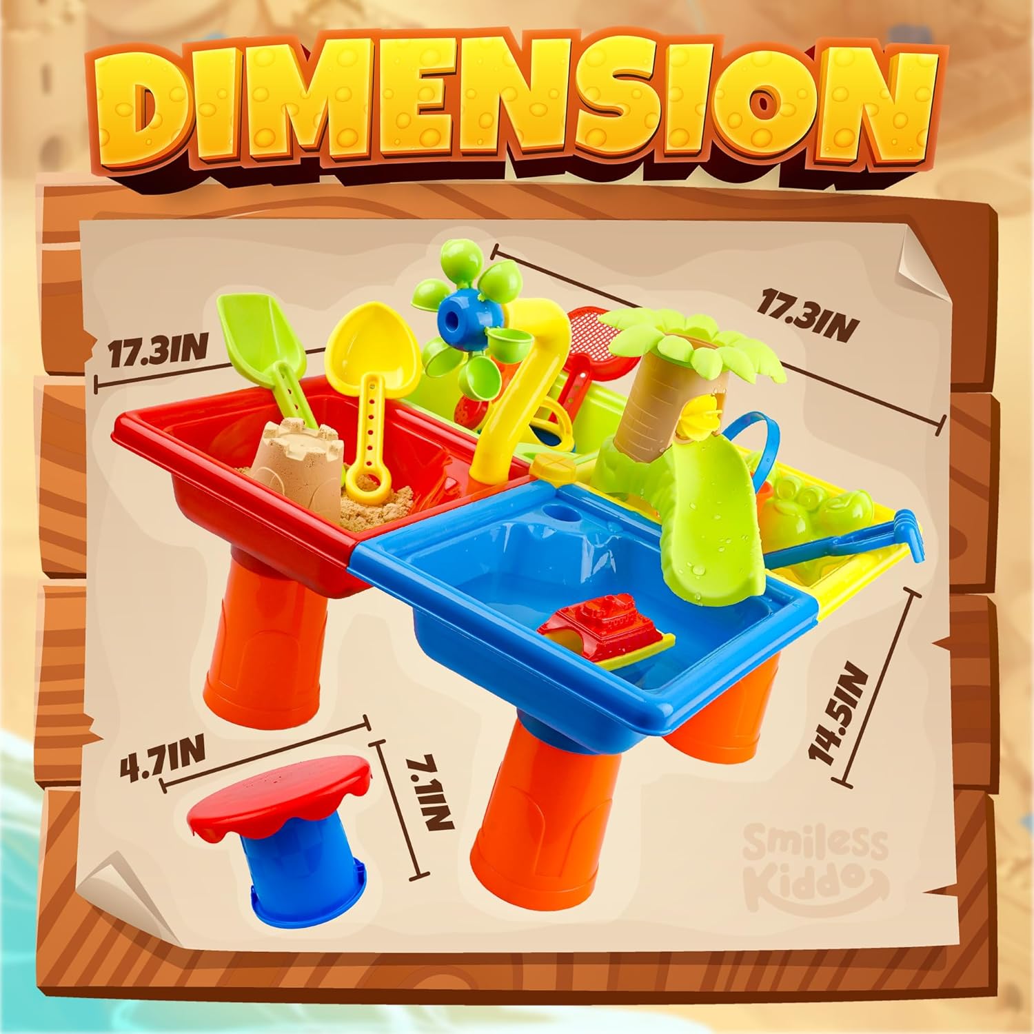 4 In 1 Kids Water and Sand Out - Kids Outdoor Sensory Table recension och pris