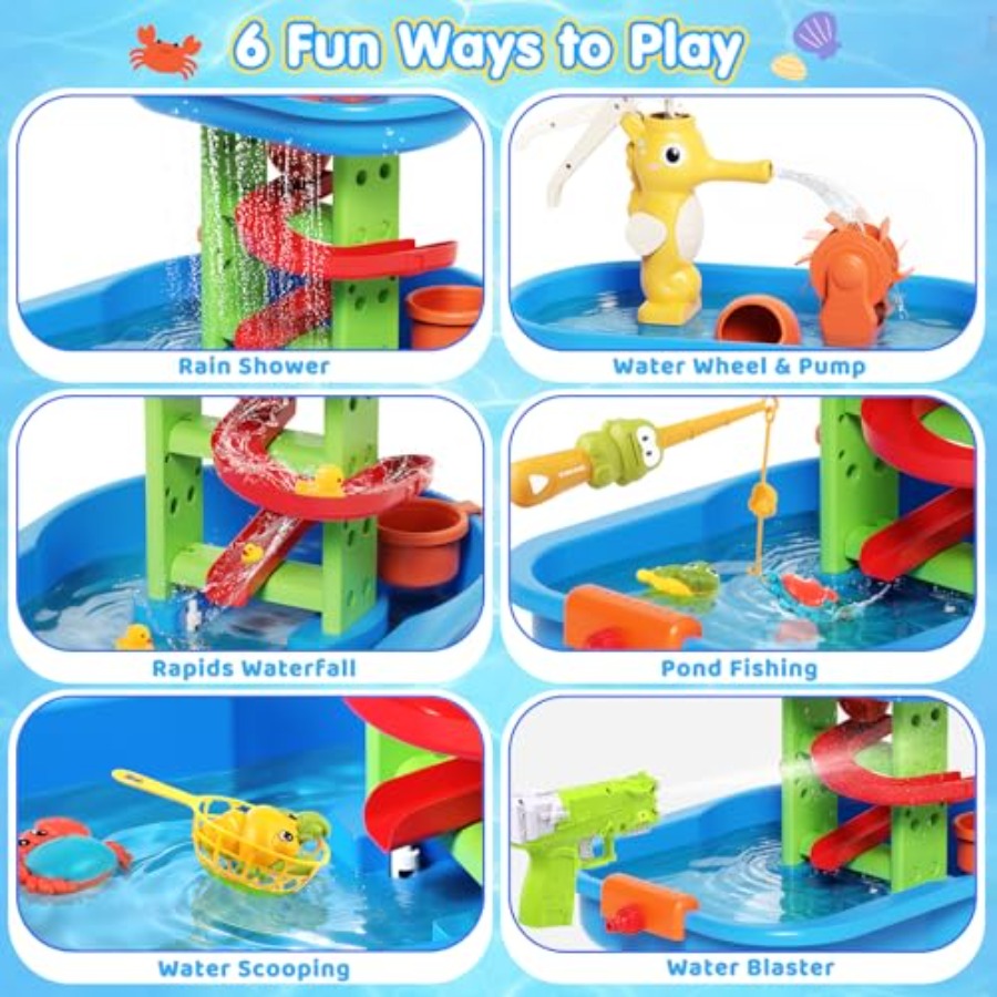 Outdoor water table for kids 3 - Kids Outdoor Sensory Table recension och pris