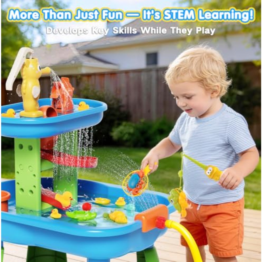 Outdoor water table for kids 3 - Kids Outdoor Sensory Table recension och pris