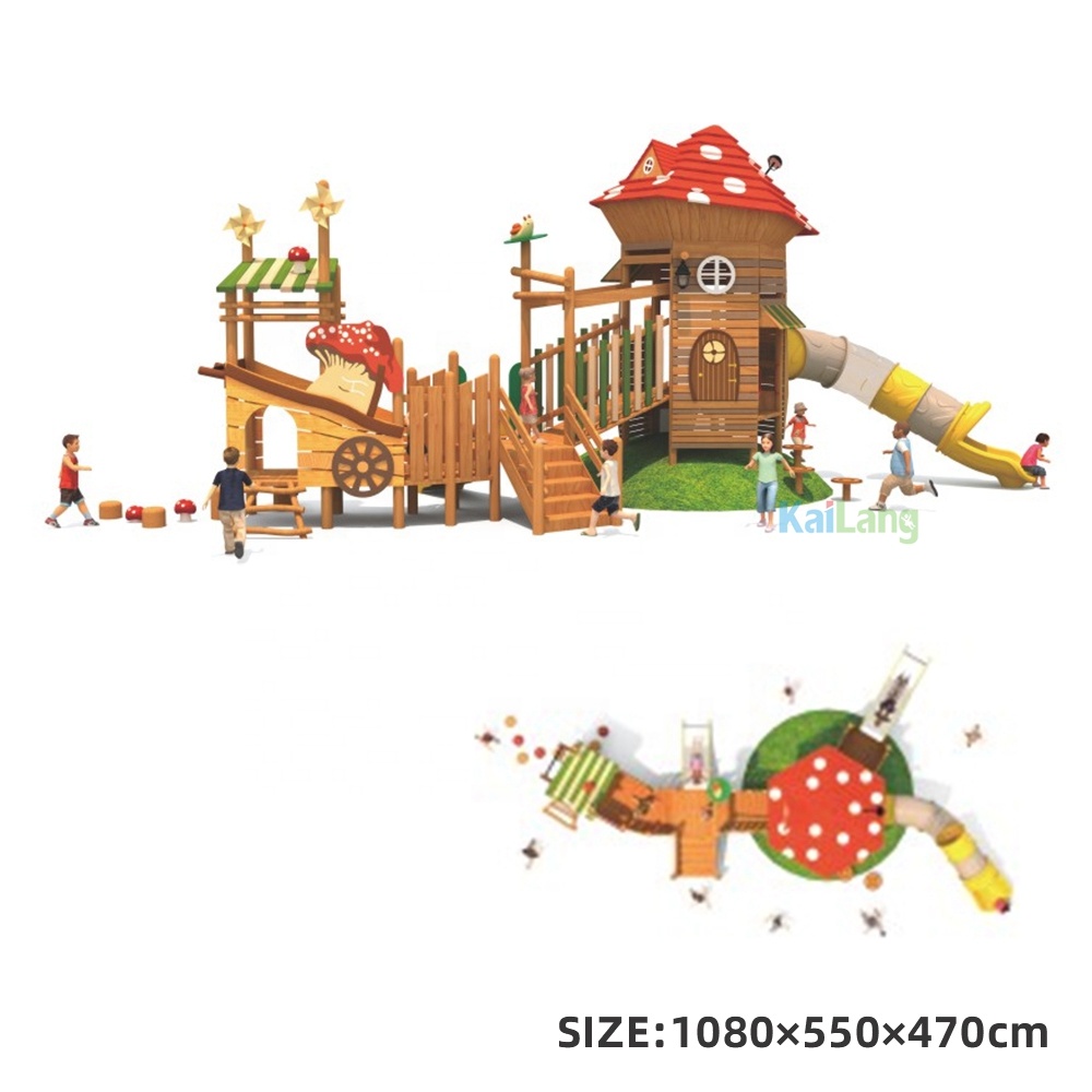 Forest Mushroom House Shape Wo - Outdoor Children'S Park recension och pris
