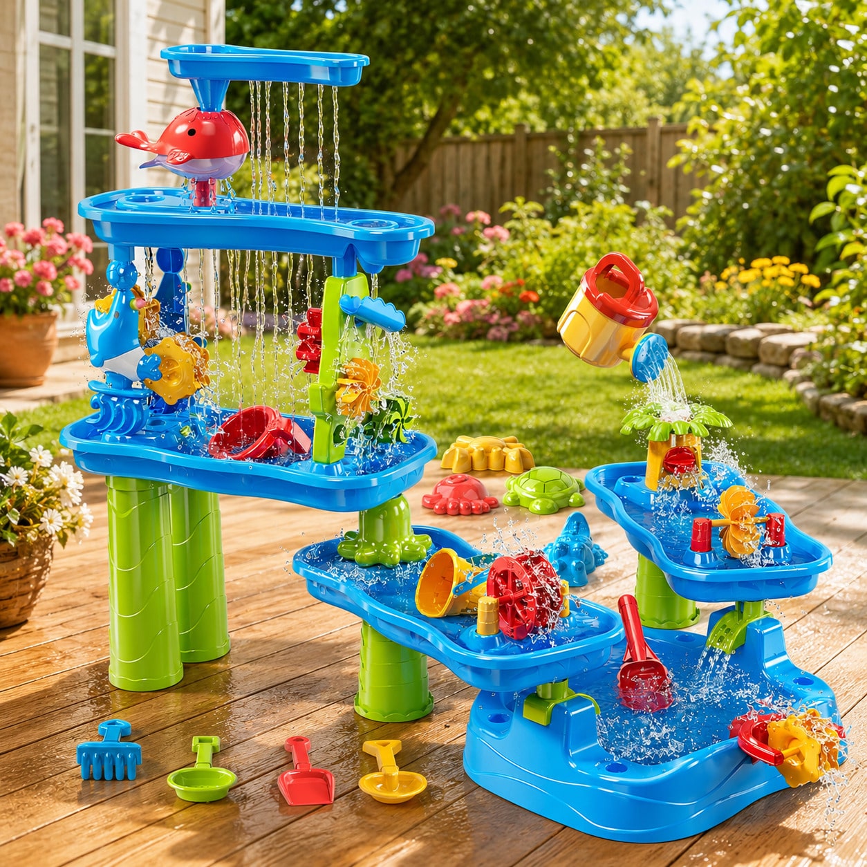 5-Tier Water Table For Kids, W - Kids Outdoor Sensory Table recension och pris