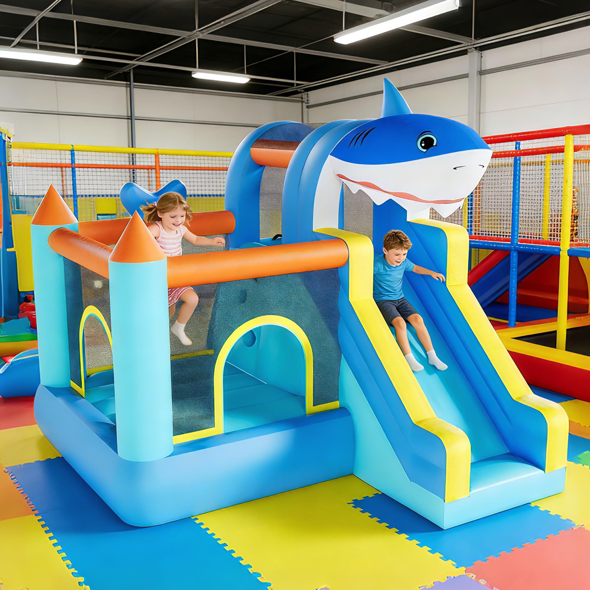 Inflatable Bounce House With S - Kids Outdoor Climbing Wall recension och pris