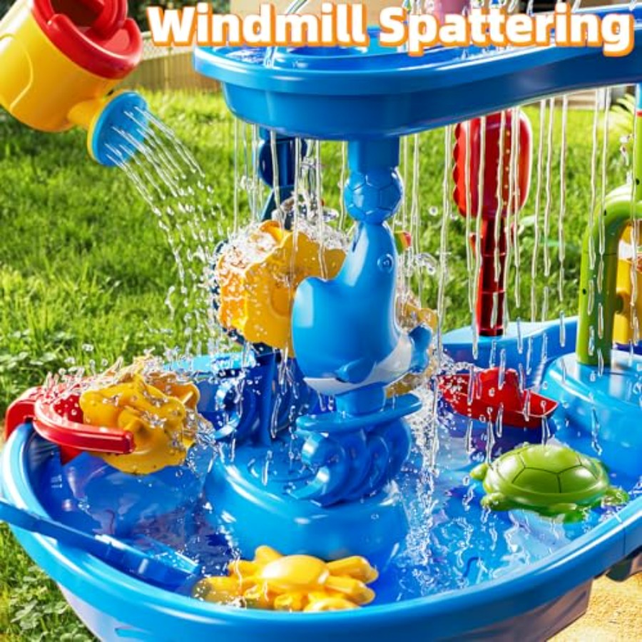 Outdoor 3-tier sensory play ta - Kids Outdoor Sensory Table recension och pris