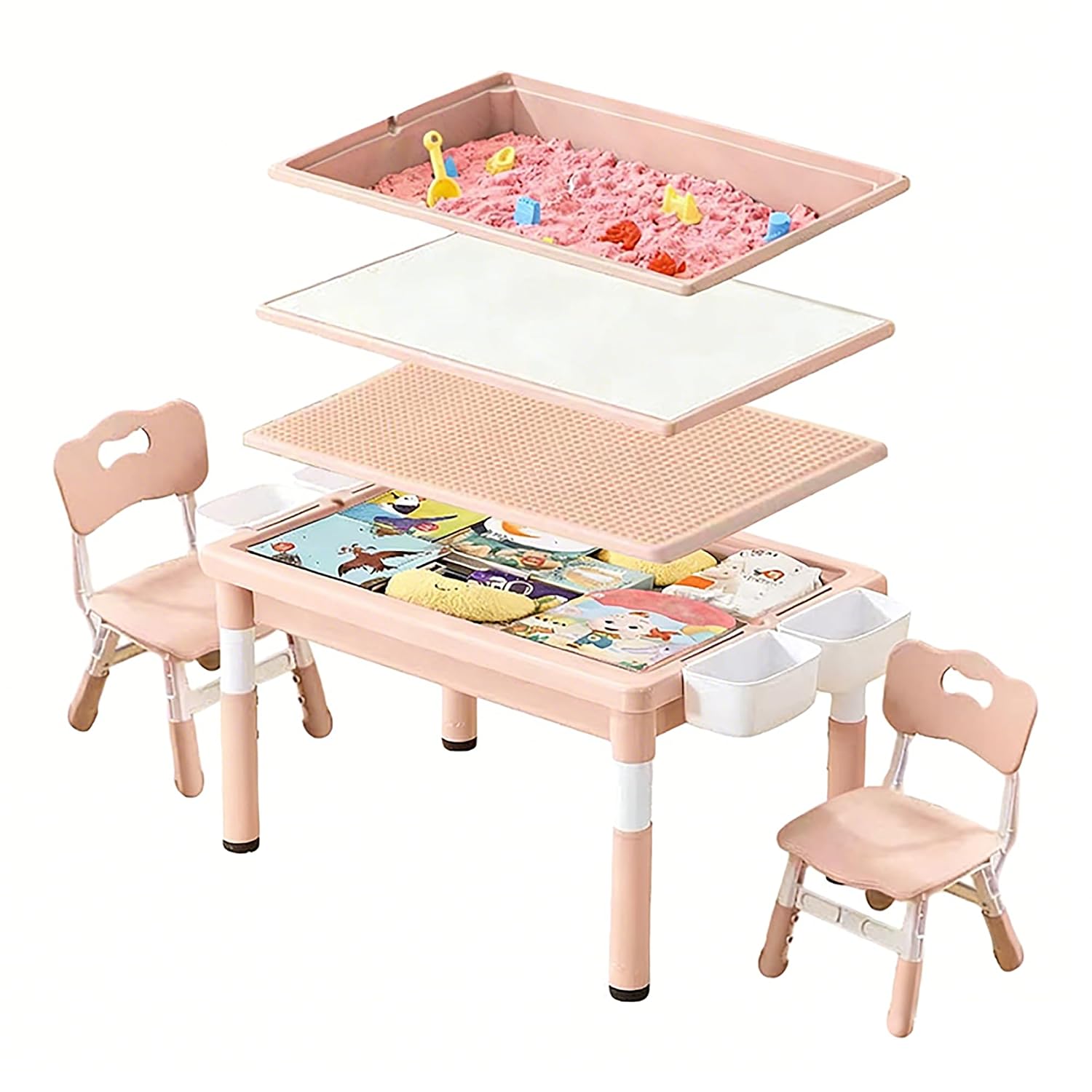 Kids Activity Table with Stora - Kids Outdoor Sensory Table recension och pris