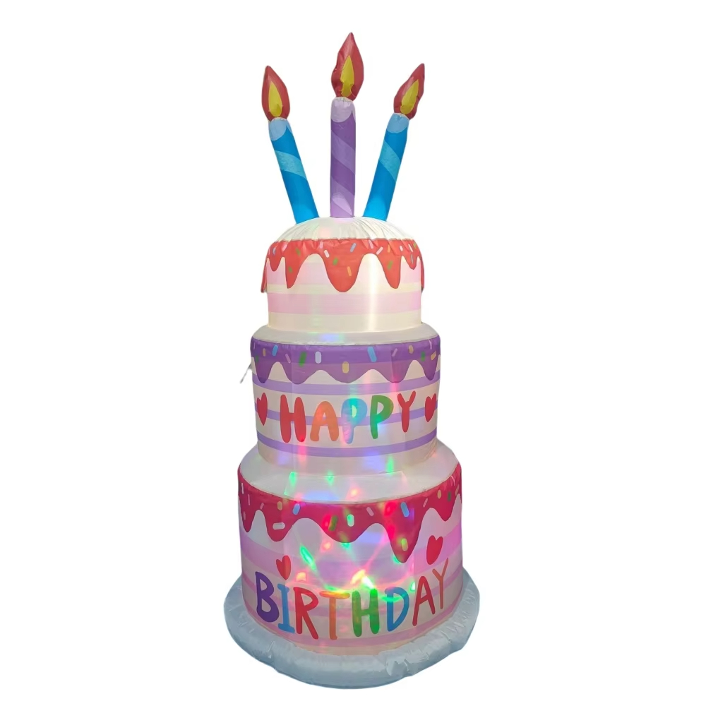 1.8M Inflatable Birthday Cake  - Kids Outdoor Gifts recension och pris