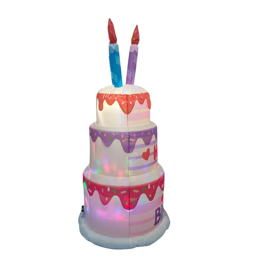 1.8M Inflatable Birthday Cake  - Kids Outdoor Gifts recension och pris