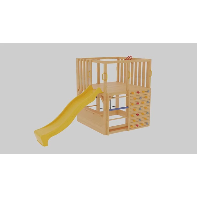 Kids Wooden Outdoor Cubby Hous - Kids Outdoor Climbing Wall recension och pris